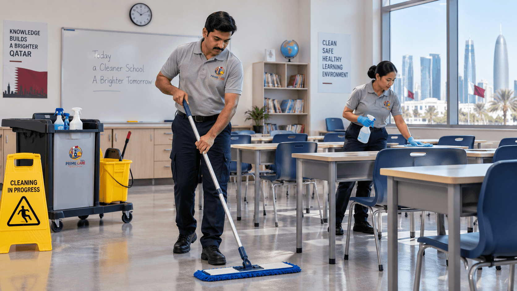 Professional school and university cleaning in Qatar