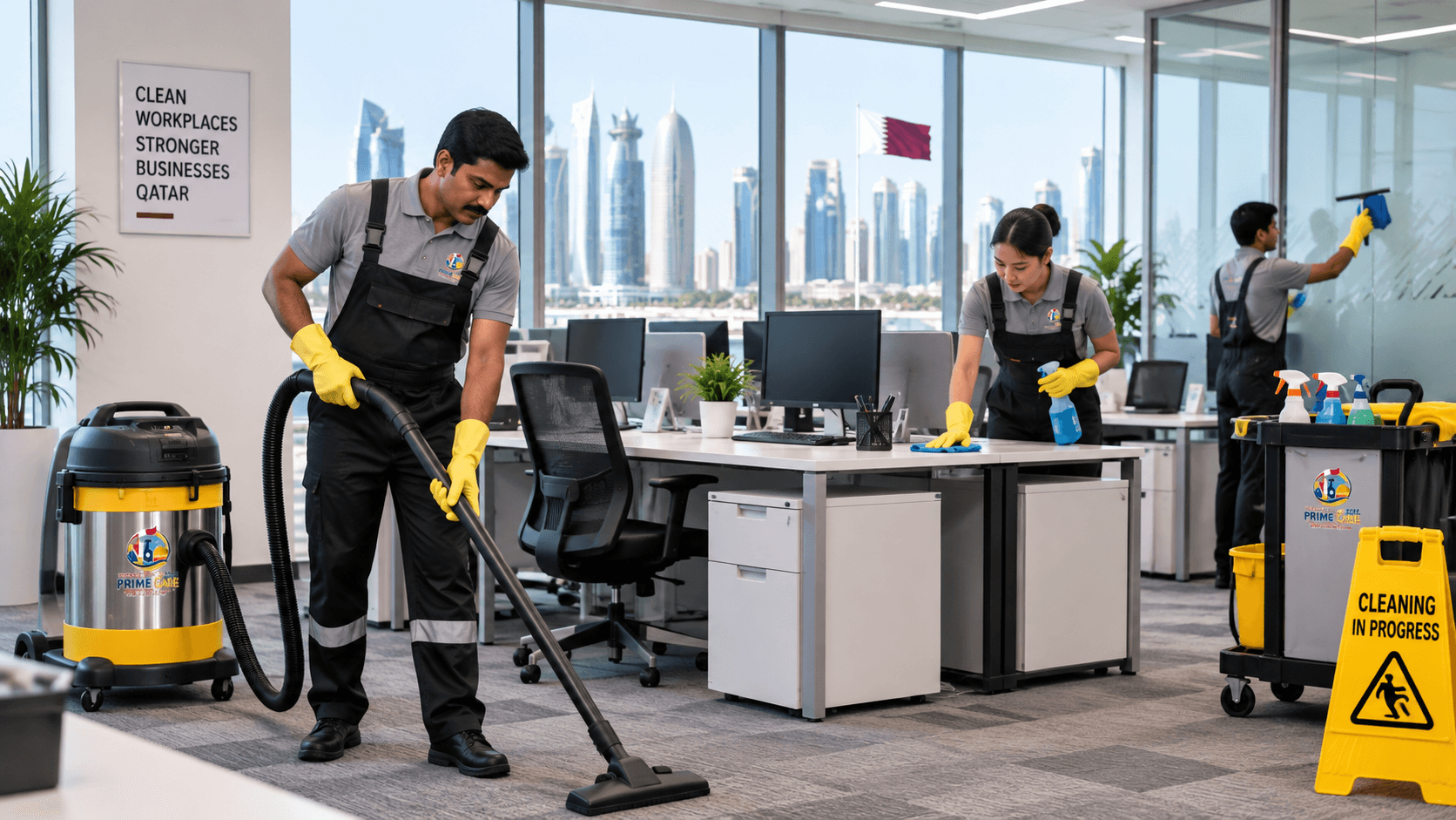 Professional office cleaning services in Qatar